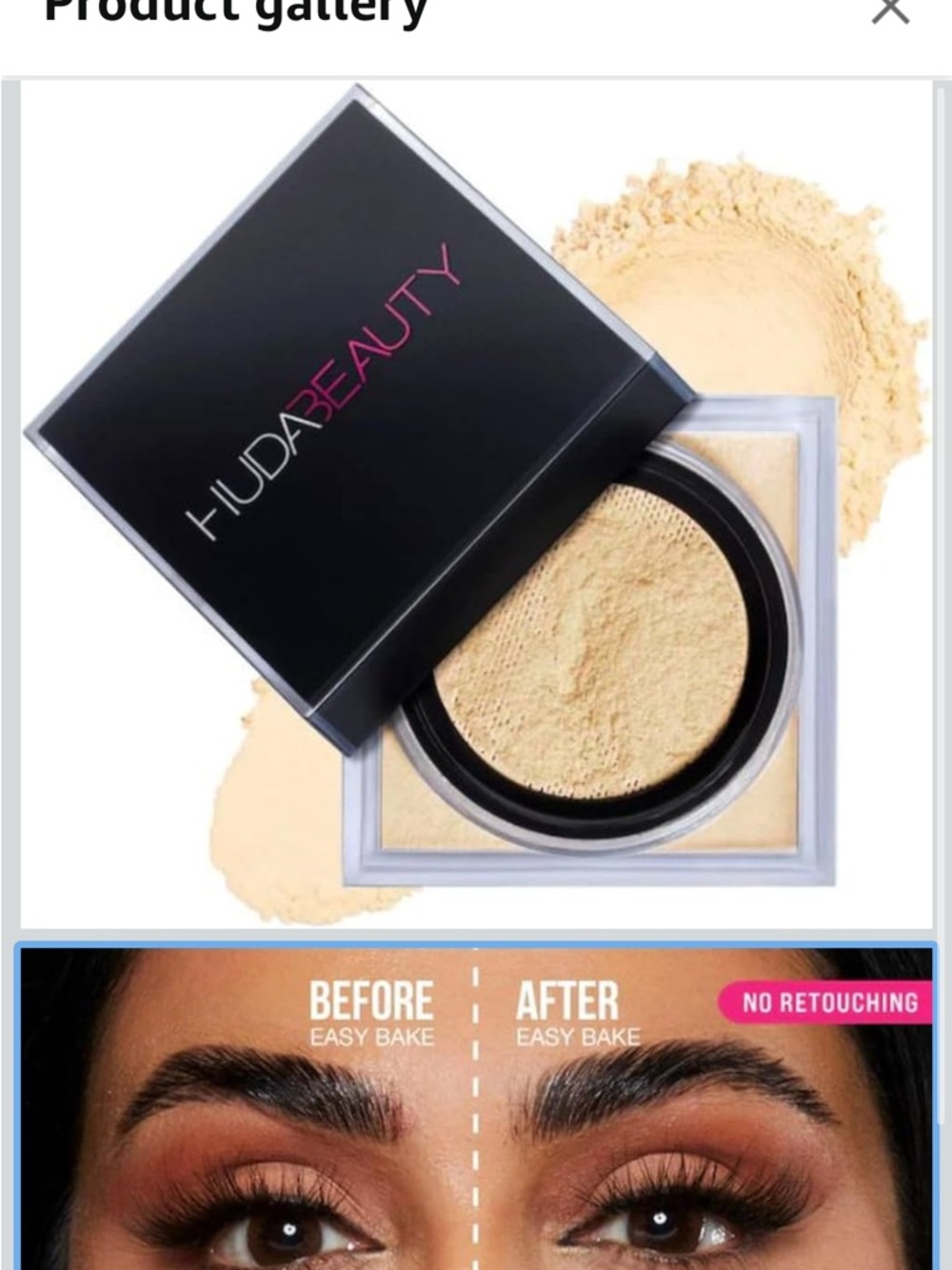 HUDA BEAUTY Easy Bake Loose Baking & Setting Powder - Banana bread
